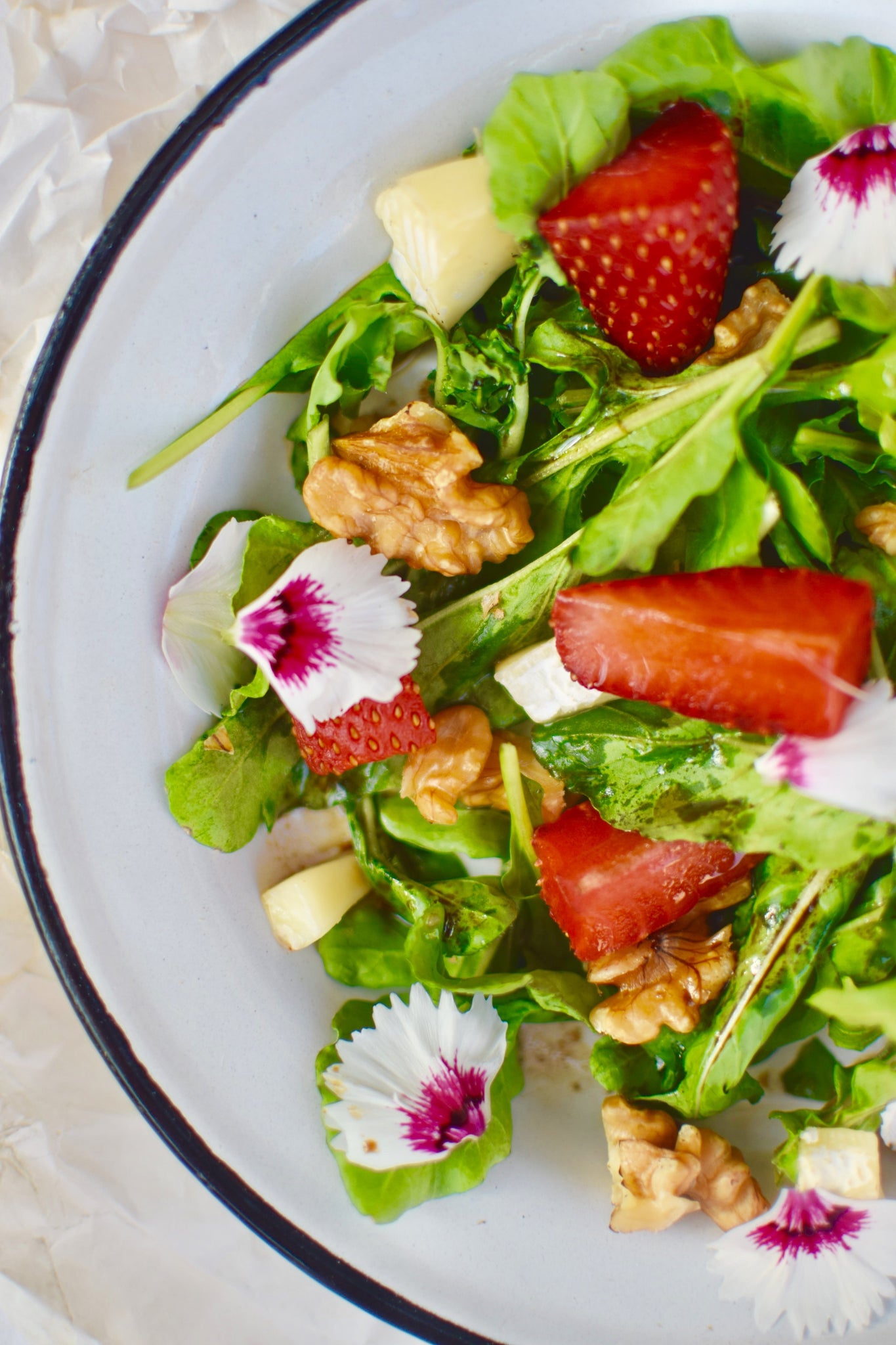 Arugula Strawberry Summer Salad.